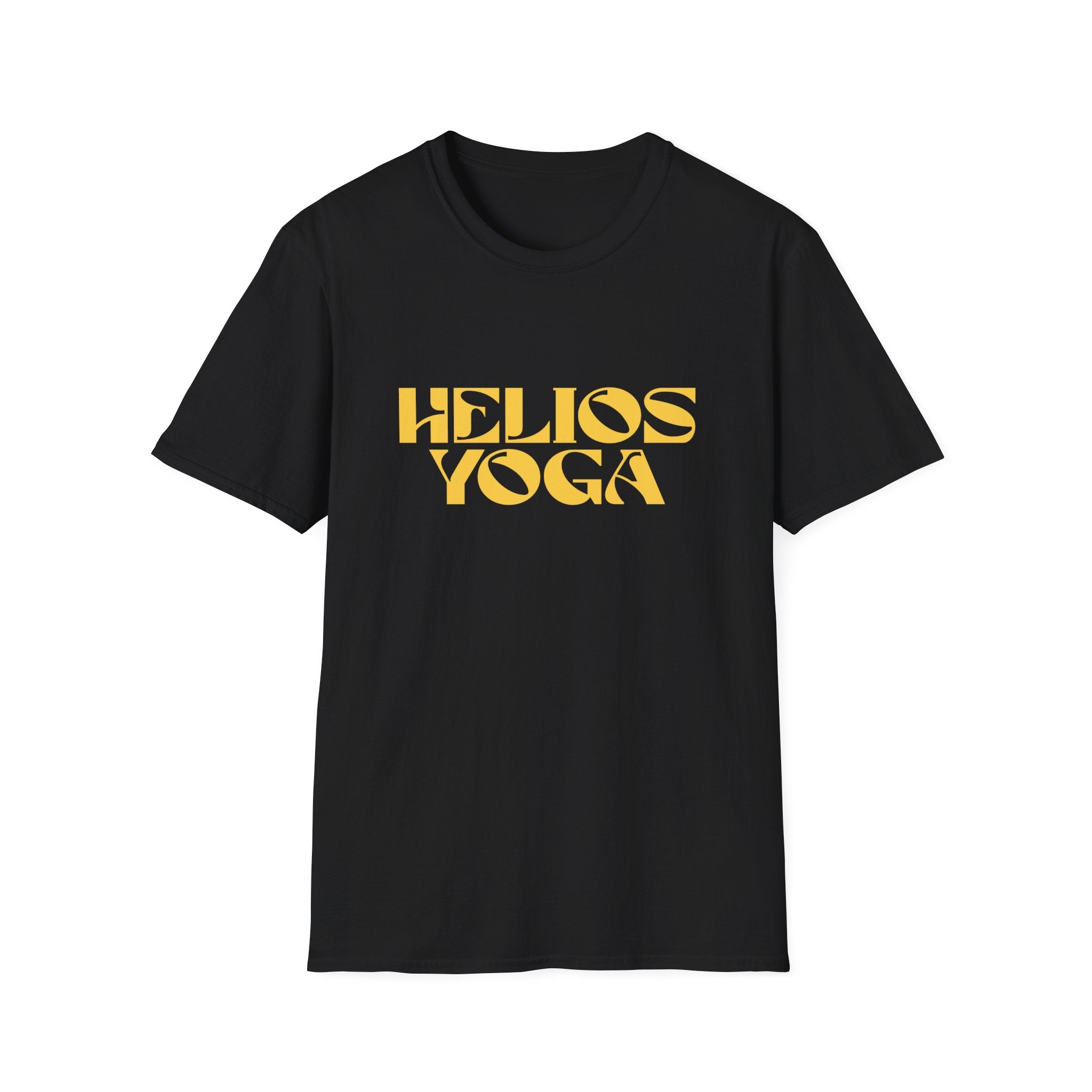 Helios Yoga T-Shirt — Minimal Sun Logo Tee for Yoga & Wellness