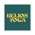 Helios Yoga Sticker — Retro Bold Logo Kiss-Cut Laptop Decal