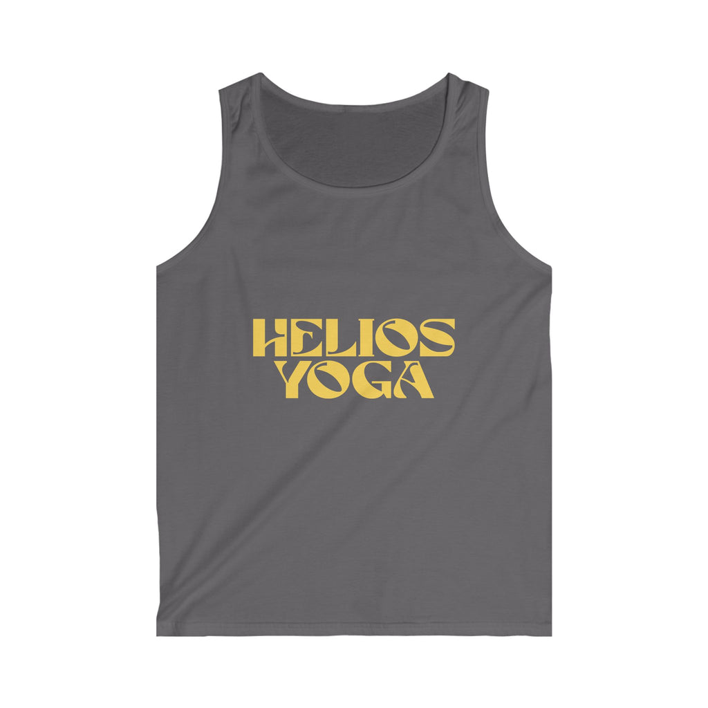 Yoga Tank Top — “Helios Yoga” Retro Sun Logo Men's Tank