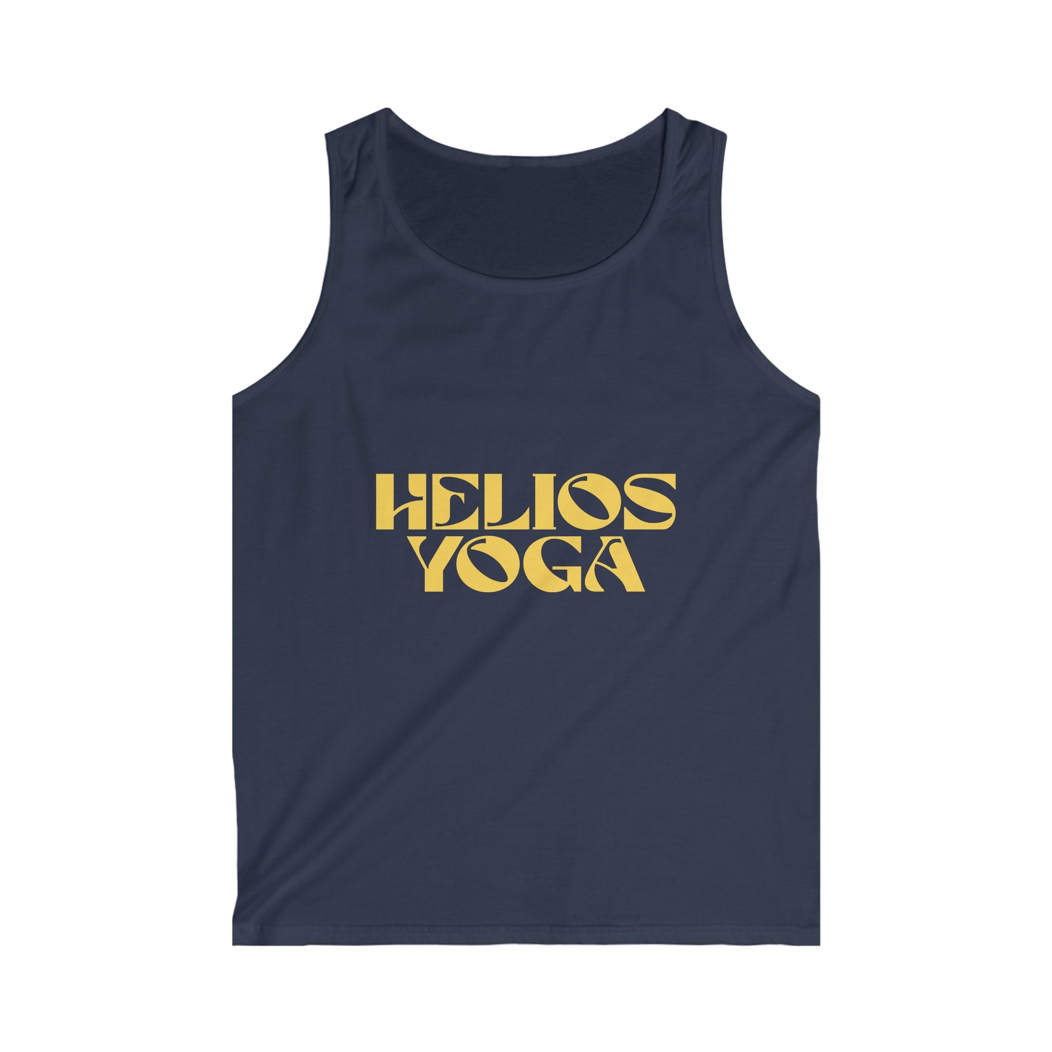 Yoga Tank Top — “Helios Yoga” Retro Sun Logo Men's Tank
