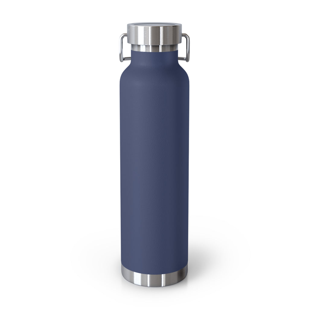 22oz Insulated Water Bottle — Retro 'Hello You' Bold Typography, Copper Vacuum Flask