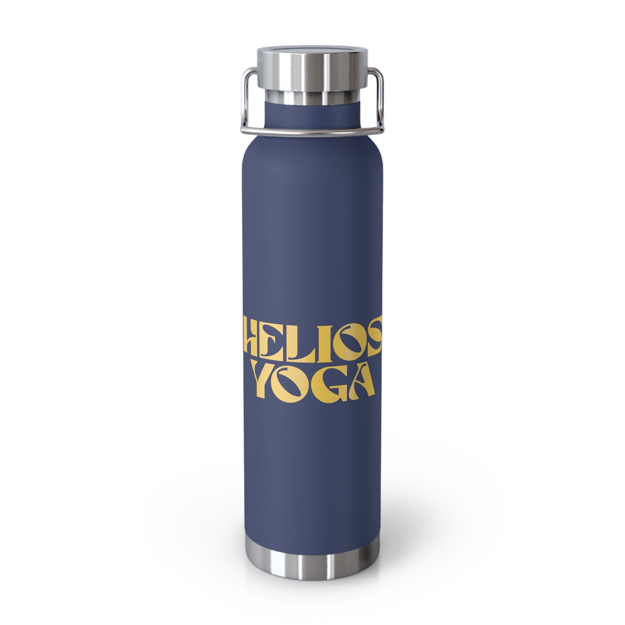 22oz Insulated Water Bottle — Retro 'Hello You' Bold Typography, Copper Vacuum Flask