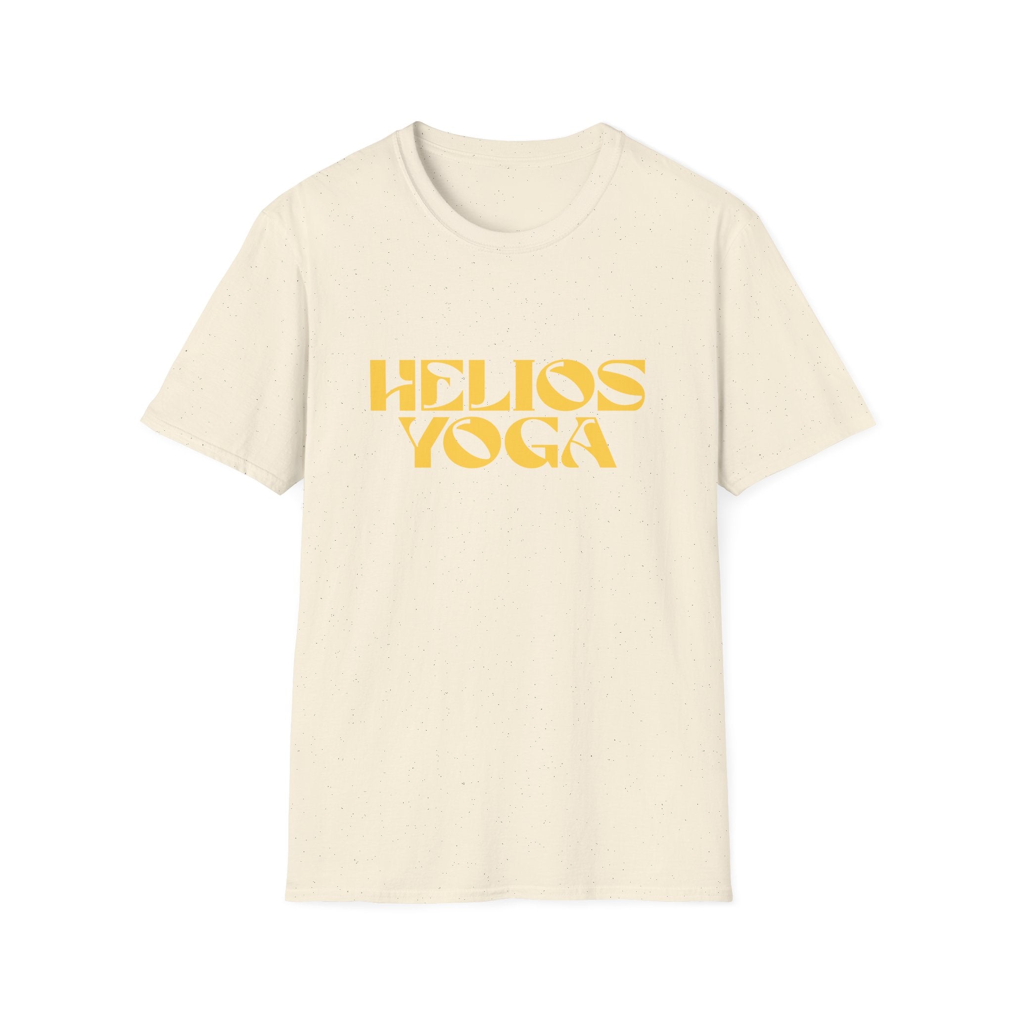 Helios Yoga T-Shirt — Minimal Sun Logo Tee for Yoga & Wellness