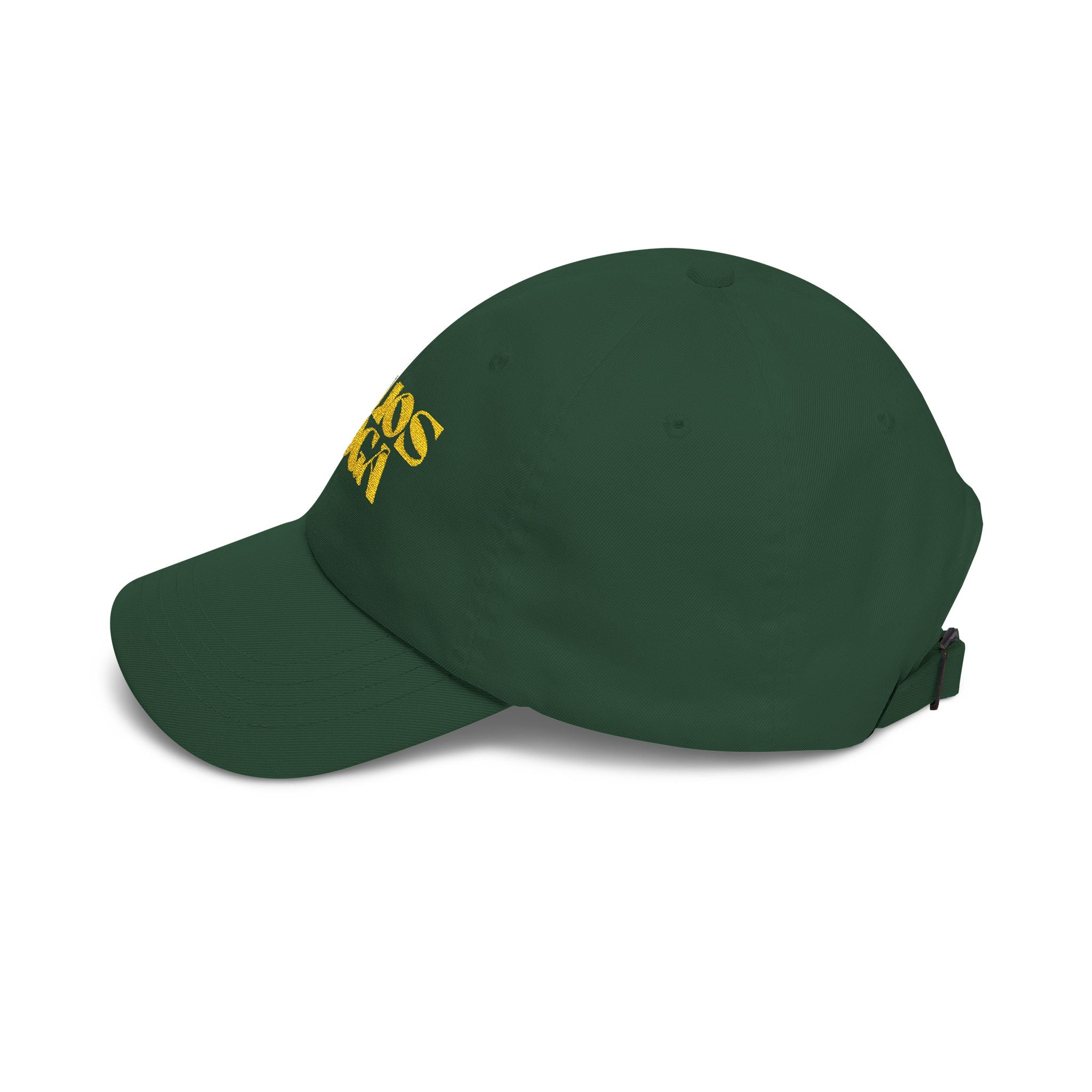 Helios Yoga Embroidered Dad Cap — Green & Yellow Casual Yoga Hat