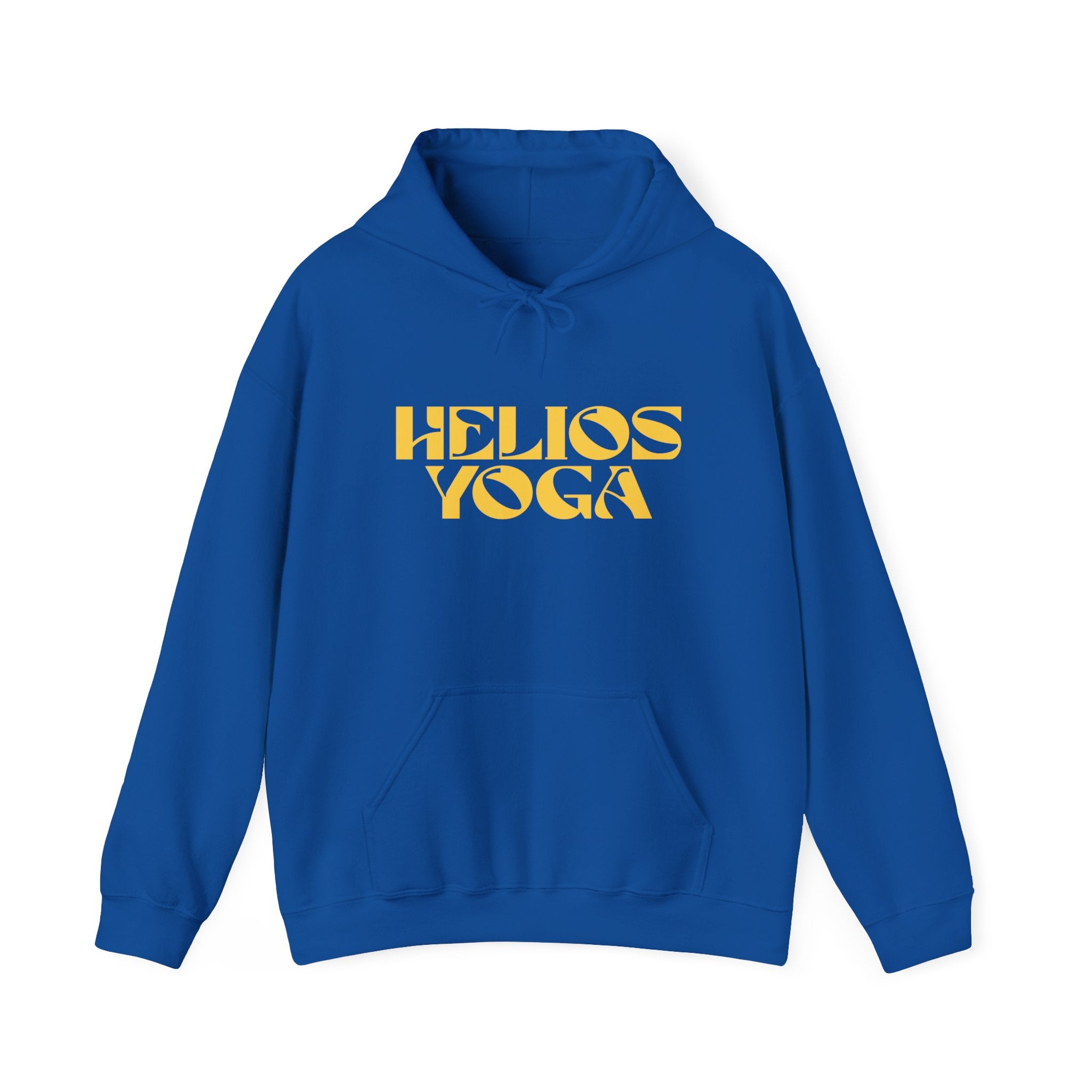 Helios Yoga Hoodie – Retro Gold Logo Pullover for Yoga & Casual Wear